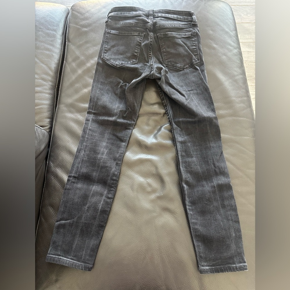GAP Charcoal Black Universal Legging Jeans Size 00/24S - Picture 4 of 5